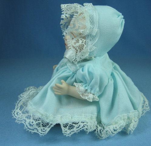 Miniature Porcelain DOLL - Jointed Toy