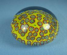Millefiori Art Glass PaperweightItalian