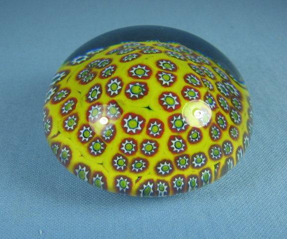 Millefiori Art Glass PaperweightItalian