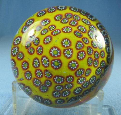 Millefiori Art Glass PaperweightItalian