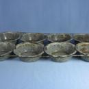 Graniteware MUFFIN TIN - Rare unusual style- antique metalware
