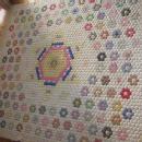 Antique Quilt ~ YO-YO Hand Stitched Antique Quilt - textile
