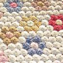 Antique Quilt ~ YO-YO Hand Stitched Antique Quilt - textile