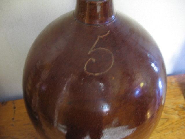 BENNINGTON Stoneware Crock Jug Five gal - Antique Country Pottery