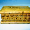 Hand Carved Wood TRINKET BOX - Vintage Woodenware