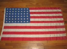 48 Star Flag US Vintage - Antique Political Textile