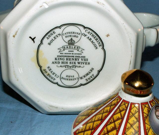 English SADLER King Henry VIII and His Six Wives Porcelain Tea Pot