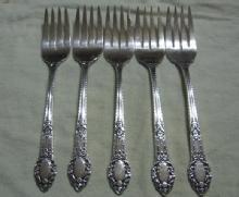 OLD SOUTH RENDEZVOUS Oneida/Wm Rogers Silverplate 5pc Lot.