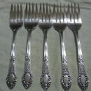 OLD SOUTH RENDEZVOUS Oneida/Wm Rogers Silverplate 5pc Lot.