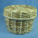 PAPAGO Woven Lidded Basket - Vintage Ethnographic