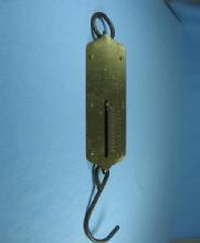Brass 50# Spring Scale Antique by John Chatillon & Sons * metalware tool