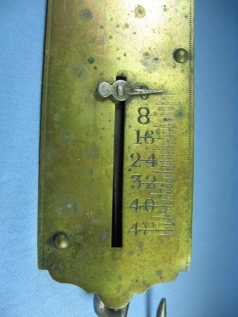 Antique Brass 48# Spring Balance Scale by FRARYS * metalware tool