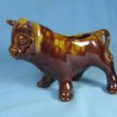Yellow ware COW Planter - Vintage Pottery Porcelain