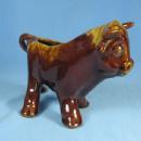 Yellow ware COW Planter - Vintage Pottery Porcelain