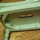 Green Stool Painted Knock Down - Furniture