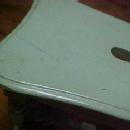 Green Stool Painted Knock Down - Furniture