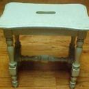 Green Stool Painted Knock Down - Furniture
