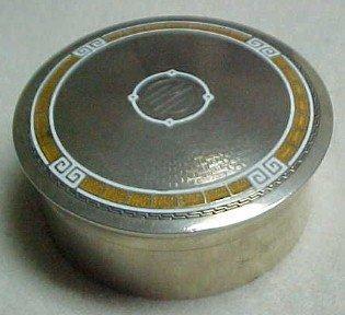 Kerr + Co. Gorham Sterling Enameled Box - Silver