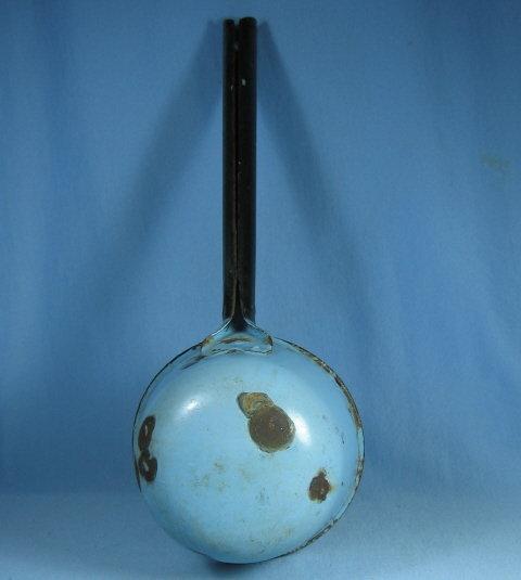 Blue GRANITEWARE Water Dipper or Ladle - Antique metalware