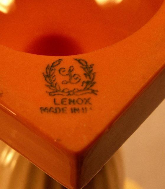 LENOX Flute Shaped Porcelain Vase