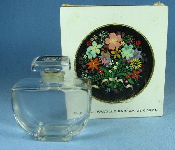 FLEURS DE ROCAILLE PARFUM by De Caron - Baccarat Glass Perfume Bottle in Original box