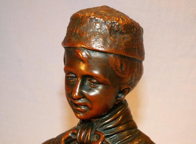 Bronze Coated DUTCH BOY & GIRL Bookends - Metalware