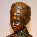 Bronze Coated DUTCH BOY & GIRL Bookends - Metalware