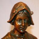 Bronze Coated DUTCH BOY & GIRL Bookends - Metalware
