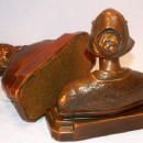 Bronze Coated DUTCH BOY & GIRL Bookends - Metalware