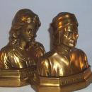 Gold Finished DANTE & BEATRICE Bookends - Metalware