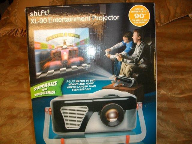 Entertainment Projector SHIFT XL-90 - Projects Video Games TV to Ceiling