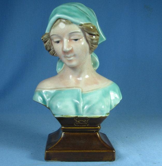 Decorative Porcelain BUST - Weighted Peasant Lady