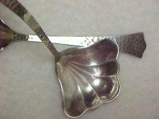 Cream Ladle + Sugar Shell Art Deco - Sterling
