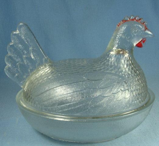 HEN on NEST - Indiana Clear Glass Chicken Candy Dish