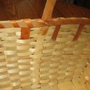 1930's Handled Arm Basket Splint Wood Native American Indian Woven Basket - Antique Ethnographic