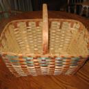 1930's Basket Splint Ash Wood Native American Indian Woven Basket - Antique Ethnographic