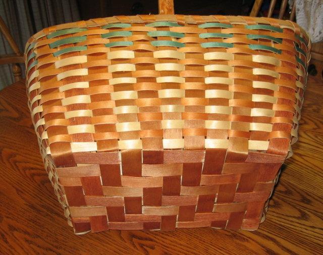 1930's Basket Splint Ash Wood Native American Indian Woven Basket - Antique Ethnographic