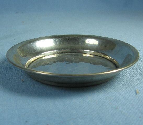 Hammered Sterling Silver BUTTER PAT Dish