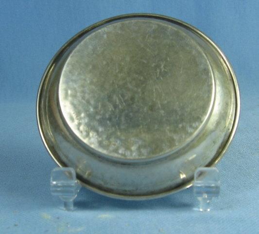 Hammered Sterling Silver BUTTER PAT Dish