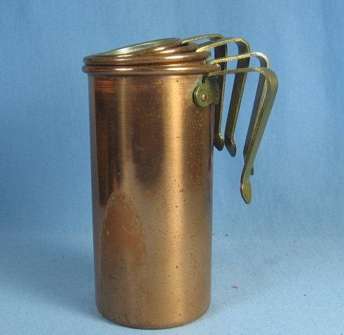 Copper MEASURE Cup Set - Decorative Vintage Metalware