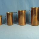 Copper MEASURE Cup Set - Decorative Vintage Metalware