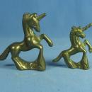 Brass UNICORN Horse Paperweight or Toy - Vintage metalware