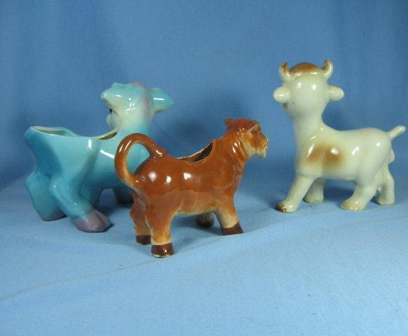 COW Group Creamer * Figurine * Planter *Vintage Pottery