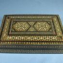 Hand Painted Dresden Porcelain Covered BOX - Jewelry or Trinket Hinged Lid Box