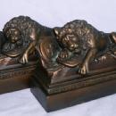 LION OF LUCERNE Cast Iron Bookends - Metalware