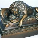 LION OF LUCERNE Cast Iron Bookends - Metalware