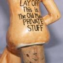 Nude Lady Niagara Falls Souvenir Porcelain Bottle Stopper