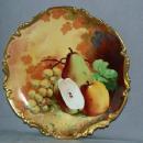 Artist Signed LIMOGES Porcelain Fruit Hanging Plate