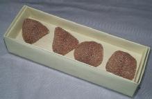Set of Pink Glass Bead Napkin Holders in Original Box - Misc.