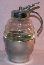 Unique Clear Glass and Metal SYRUP DISPENSER - Metalware